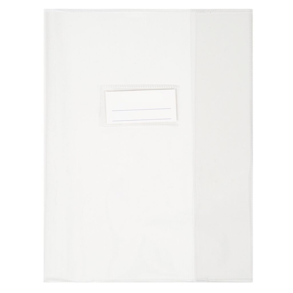 Petit protège-cahier 21/100 - 17x22cm : incolore