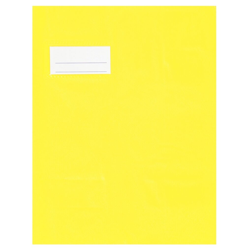 Petit protège-cahier 21/100 - 17x22cm : jaune