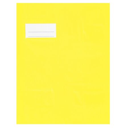 Petit protège-cahier 21/100 - 17x22cm : jaune