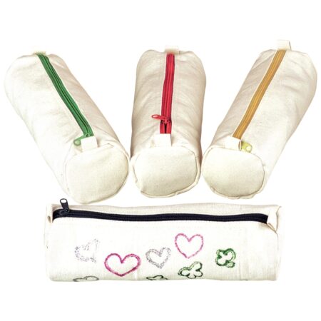 Trousse fermeture éclair coton