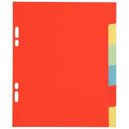 Intercalaires cartons – petit classeur 17x22 : x6