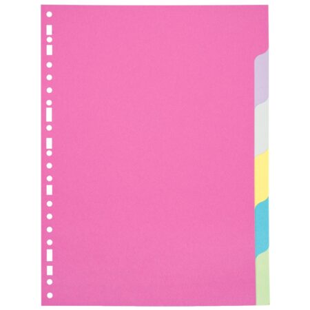 Intercalaires cartons – grand classeur 21x29.7 : x6