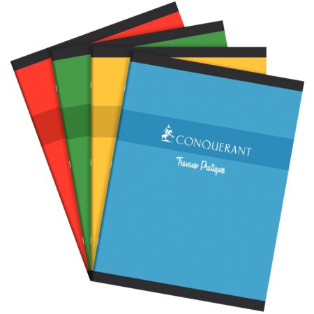 Grand cahier travaux pratiques - 24x32 - 96 pages - grands carreaux + dessin – 70g/90g