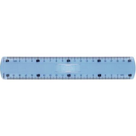 Règle double graduée incassable : 20 cm – avec poignée