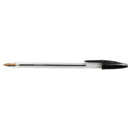 Stylo bille Cristal pointe moyenne noir