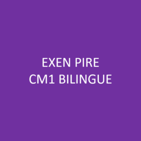 EXEN PIRE CM1 BILINGUE 2026/27
