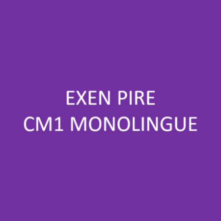 EXEN PIRE CM1 MONOLINGUE 2026/27
