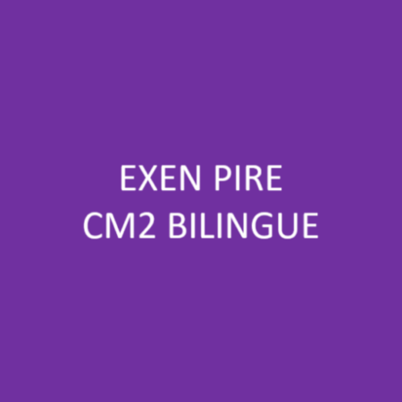 EXEN PIRE CM2 BILINGUE 2026/27