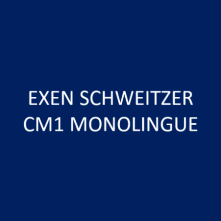 EXEN SCHWEITZER CM1 MONOLINGUE 2026/27