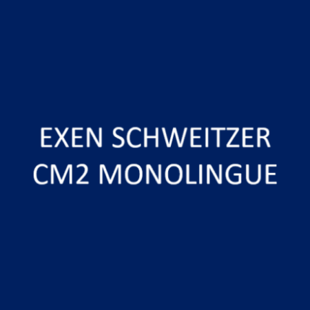 EXEN SCHWEITZER CM2 MONOLINGUE 2026/27