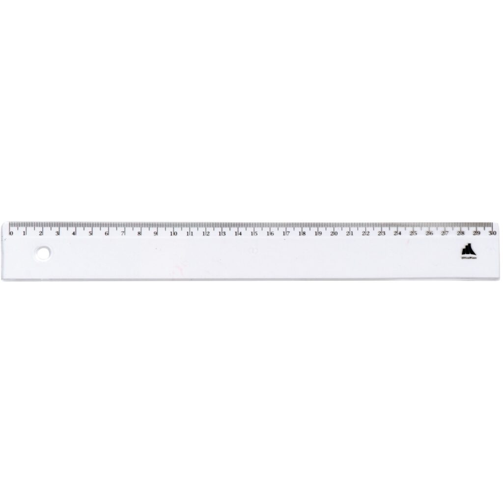 Règle plate cristal 30 cm