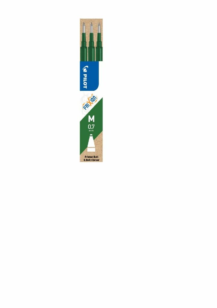 Recharges stylo Frixion vert - lot de 3
